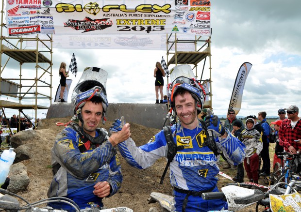 Jarvis _ Gomez 2013 Wildwood Rock Extreme Enduro. Last ever time they raced a Husaberg